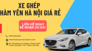 xe ghép Hàm Yên Hà Nội